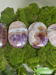 Amethyst Agate Palm Stone Intuitive Pick