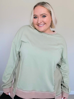 Colorblock Patchwork Pullover