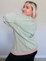 Colorblock Patchwork Pullover