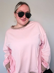 Colorblock Patchwork Pullover