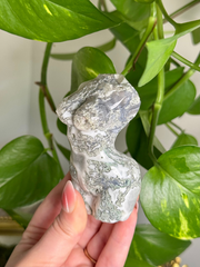 Druzy Moss Agate Goddess Body