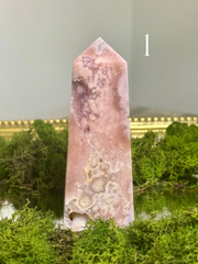 Druzy Pink Amethyst Towers