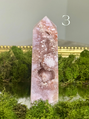 Druzy Pink Amethyst Towers