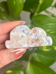Flower Agate Cloud Carving Intuitive Pick