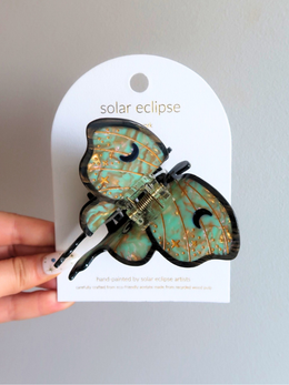 Lunar Moth Hair Clip