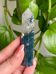 Moss Agate Towers (Choose Your Vibe)