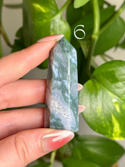 Moss Agate Towers (Choose Your Vibe)
