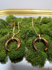 Tiger’s Eye Moon Necklace