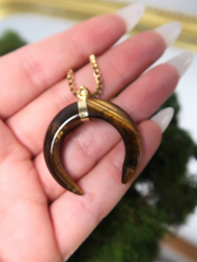 Tiger’s Eye Moon Necklace